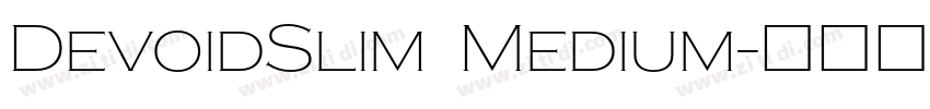 DevoidSlim Medium字体转换